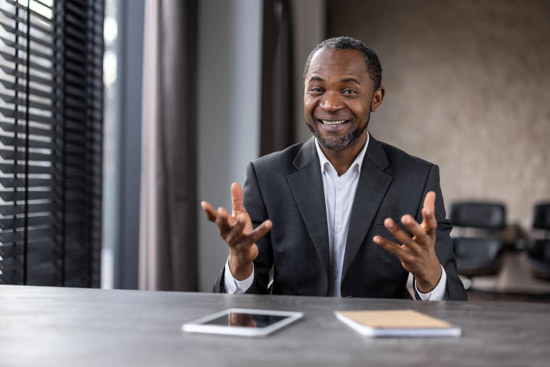 Man in suit image