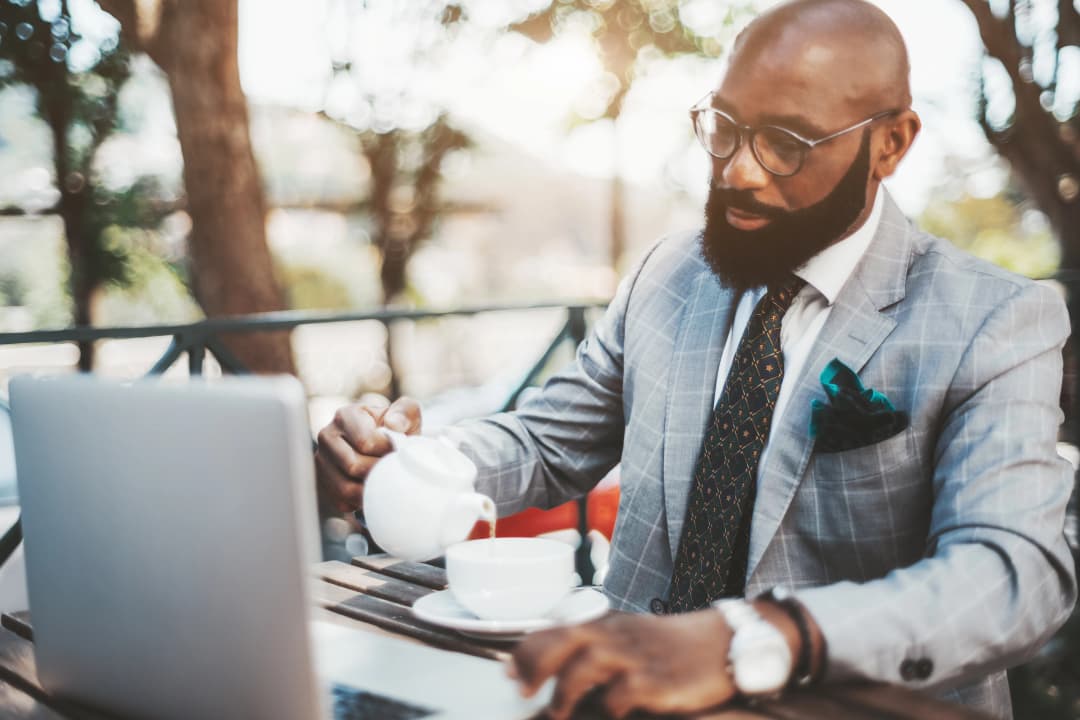 Man in suit image
