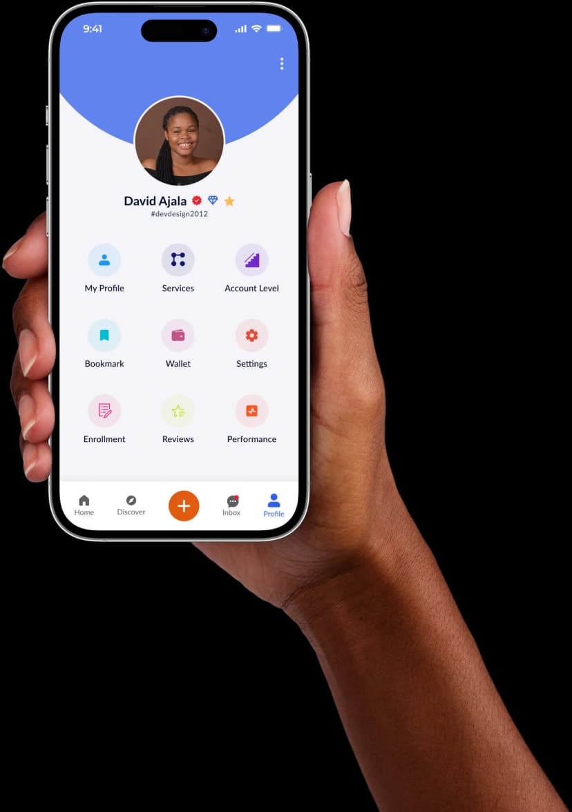 hand holding phone